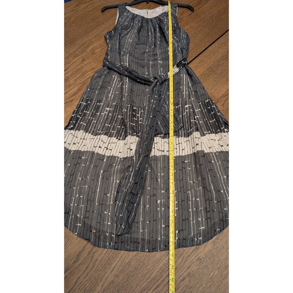 Maternity Belted Shift Dress Sleeveless by A Pea In The Pod, Gray, Size L - Picture 13 of 14
